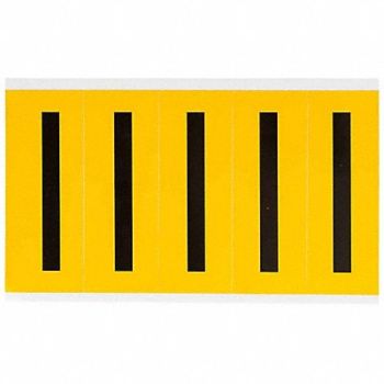 BRADY Letter Label I 5in.Hx1-3/4in.W Vinyl, 32MF21