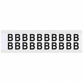 BRADY Letter Label B 3/4in.Hx21/32in.W Vinyl, 32MG48