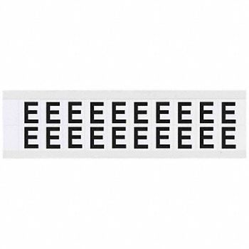 BRADY Letter Label E 3/4in.Hx21/32in.W Vinyl, 32MG51