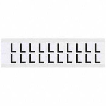 BRADY Letter Label L 3/4in.Hx21/32in.W Vinyl, 32MG56