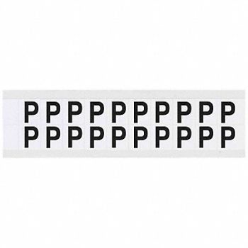 BRADY Letter Label P 3/4in.Hx21/32in.W Vinyl, 32MG59