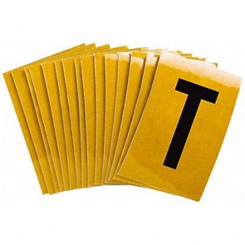 BRADY Letter Label T 1-1/2in.Hx1in.W PK25, 32MJ40