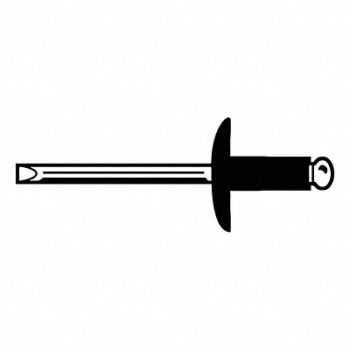 GRAINGER APPROVED Blind Rivet 3/16Inx0.626In Flange PK250, 32MR60