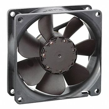 EBM-PAPST Axial Fan Square 80 mm H 34.1 CFM, 32MY74