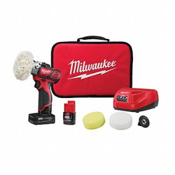 MILWAUKEE Cordless Polisher Kit L 5 1/8 in 1.58 lb, 32NN04