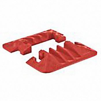 CHECKERS Hinged Cbl Protectr End Cap 3 Channls PR, 32RX26
