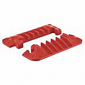 CHECKERS Hinged Cbl Protectr End Cap 5 Channls PR, 32RX30