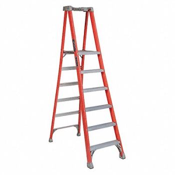 LOUISVILLE Platform Stepladder 5 ft 8 FGL 300 lb., 32TM12