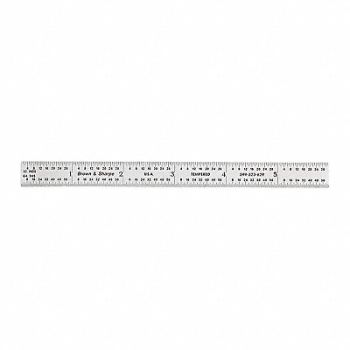 TESA BROWN SHARPE Flexible Rule SS Inch 6 L, 50JU76