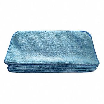 TOUGH GUY Microfiber Cloth 12 x 12 Blue PK12, 32UV05