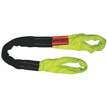 LIFT-ALL Round Sling Eye/Eye Sling Yellow 8 ft L, 32V098