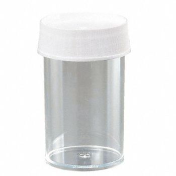 LAB SAFETY SUPPLY Jars w/Cap 250mL PC PK12, 32V493