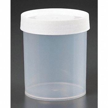 LAB SAFETY SUPPLY Jars w/Cap 1000mL PP PK6, 32V499