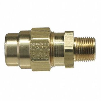 TRAMEC SLOAN Hose Connector 225psi 1/2Pipe Brass, 32WG14