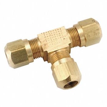 ANDERSON METALS Tee Compression Brass, 32WG48