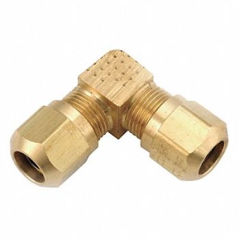 ANDERSON METALS Union Elbow Compression Brass 1/2In Tube, 32WG51