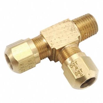 ANDERSON METALS Male Run Tee Compression Brass, 32WG60