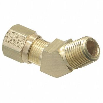 TRAMEC SLOAN Male Elbow Compression Brass 1/8In Pipe, 32WH30