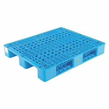 VESTIL Rackable Blue Plastic Pallet, 32X590