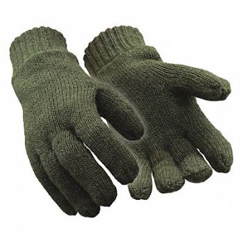 REFRIGIWEAR Knit Gloves L Green PR, 32XK29