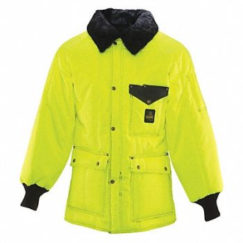 REFRIGIWEAR Jacket Hivis Siberian No Tape Lime Xl, 32XM19