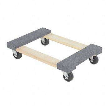 VESTIL Hardwood Dolly - Carpet Ends, 32Y077