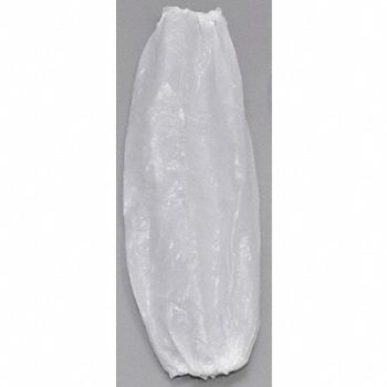ACTION CHEMICAL Disposable Sleeves 18in.L White PK2000, 32ZK80