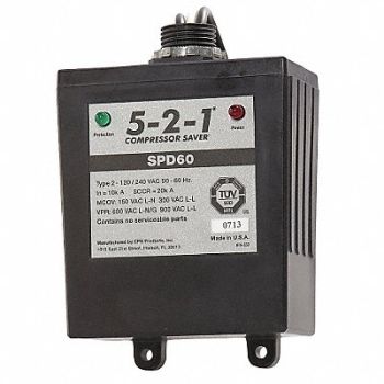 5-2-1 COMPRESSOR SAVER Surge Protection Device 120/240VAC 1Ph, 32ZN47