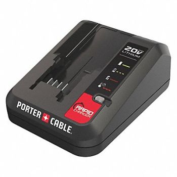 PORTER CABLE Battery Charger Li-Ion 1 Port, 32ZU55