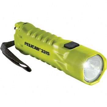 PELICAN Handheld Flashlight ABS Yellow 160lm, 20LN67