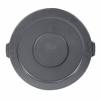 RUBBERMAID COMMERCIAL PRODUCTS Lid F/32 gal Rnd Gray, 333Y29