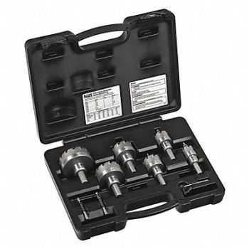 KLEIN TOOLS Master Electricians Hole Cutter Kit 8pcs, 335D36