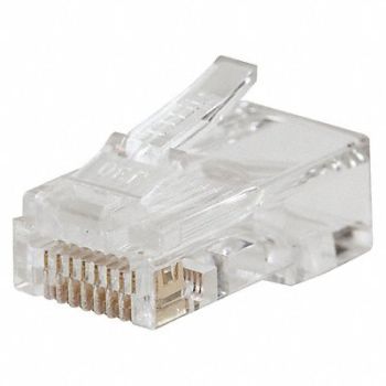 KLEIN TOOLS Pass-Thru Modular Data Plug CAT6 PK200, 335Y89