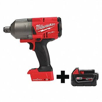MILWAUKEE Impact Wrench Cordless Compact 18VDC, 338AG5