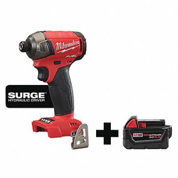 MILWAUKEE Impact Driver Pistol Grip 18VDC, 338AH2