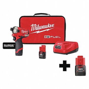 MILWAUKEE Impact Driver Pistol Grip 12VDC, 338AR2