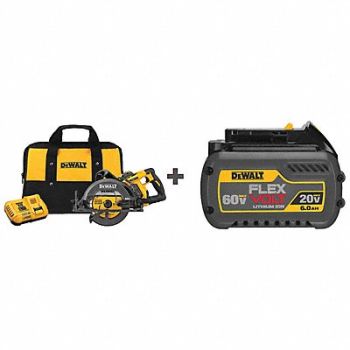 DEWALT Circular Saw Kit Cordless 7-1/4 Dia, 339YG2