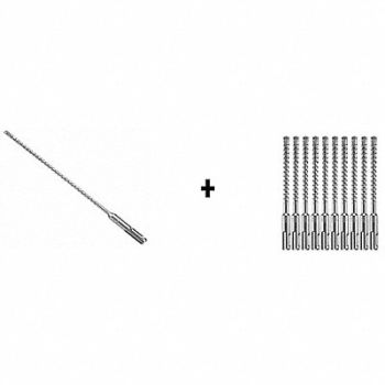 BOSCH Hammer Drill Bit SDS Plus 3/16 x6 PK25, 339YT4