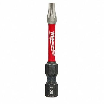 MILWAUKEE Insert Bit 1/4 Torx T20 2 PK25, 33GM83