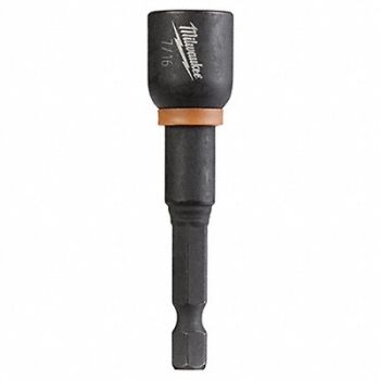MILWAUKEE Nutsetter 7/16 Steel Impact Rated PK10, 33GN25