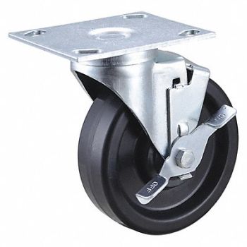 GRAINGER APPROVED NSF-Listed Plate Caster Swivel 450 lb., 33H686
