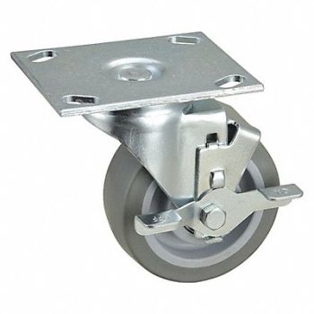 GRAINGER APPROVED NSF-Listed Plate Caster Swivel 275 lb., 33H716