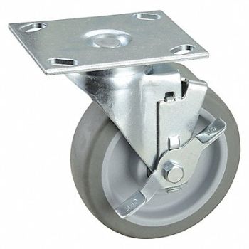 GRAINGER APPROVED NSF-Listed Plate Caster Swivel 300 lb., 33H717