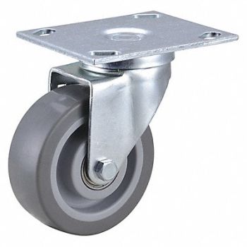 GRAINGER APPROVED NSF-Listed Plate Caster Swivel 275 lb., 33H905
