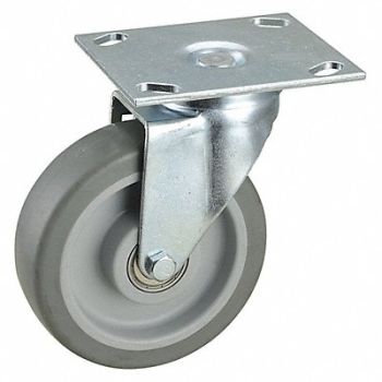 GRAINGER APPROVED NSF-Listed Plate Caster Swivel 300 lb., 33H906