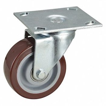GRAINGER APPROVED NSF-Listed Plate Caster Swivel 375 lb., 33H911