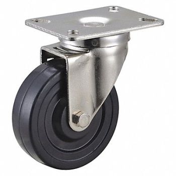 GRAINGER APPROVED NSF-Listed Plate Caster Swivel 200 lb., 33H917