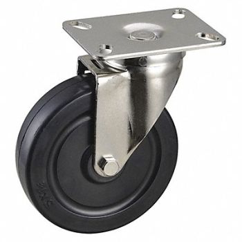 GRAINGER APPROVED NSF-Listed Plate Caster Swivel 240 lb., 33H918