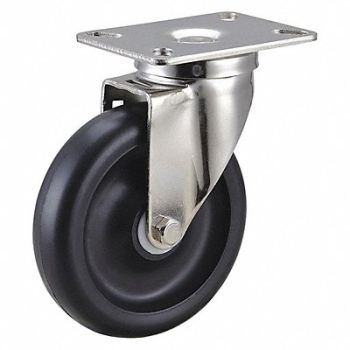 GRAINGER APPROVED NSF-Listed Plate Caster Swivel 450 lb., 33H924