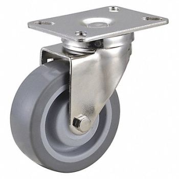 GRAINGER APPROVED NSF-Listed Plate Caster Swivel 275 lb., 33H929